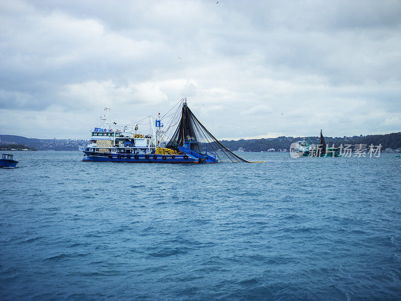 Industrial Fishing In Bosphorus